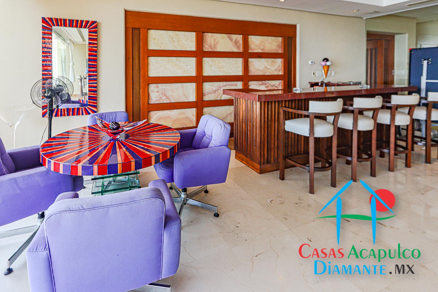 Villa Portofino - Salón de juegos antes de Otis 2